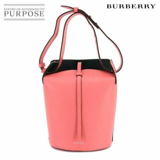 バーバリー(BURBERRY)の新品同様 バーバリー BURBERRY ショルダー バッグ レザー ピンク シルバー 金具 VLP 90215385(ショルダーバッグ)