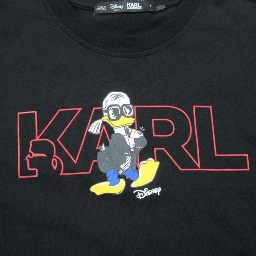 Karl Lagerfeld(カールラガーフェルド)の美品 KARL LAGERFELD × Disney LOGO T-SHIRT レディースのトップス(Tシャツ(半袖/袖なし))の商品写真