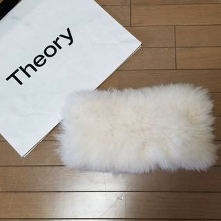 セオリー(theory)の◆Theory　セオリー◆総フォックスファースヌード　/マフラー　ショール 白(スヌード)