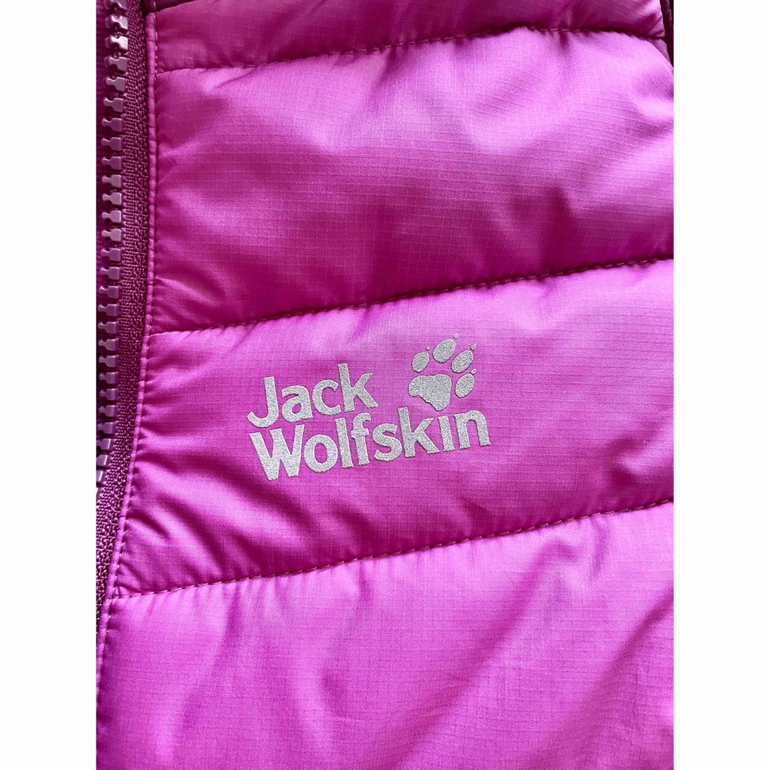 ジャックウルフスキン 116cm ダウンコート ピンク 女の子 ノースフェイスyuikuwear