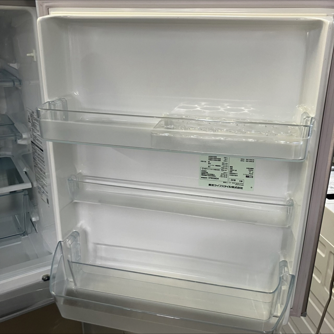 99W 大型冷蔵庫 300L以上 400L以下 自動製氷機付き 右開き 東芝-