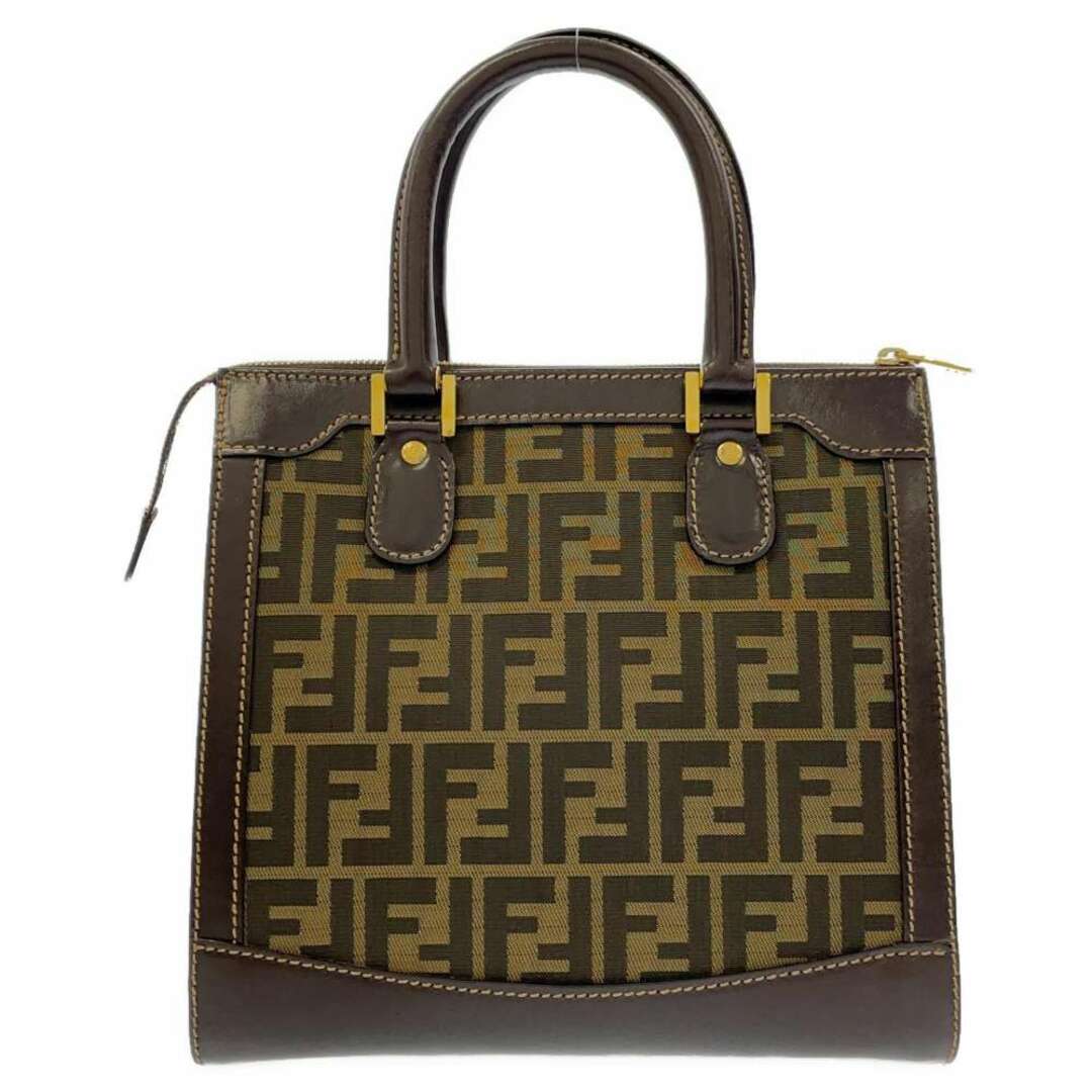 FENDI - フェンディ ハンドバッグ ズッカ キャンバス レザーFENDI