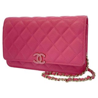 シャネル(CHANEL)のシャネル チェーンウォレット マトラッセ ココマーク キャビアスキン CHANEL 財布 バッグ(財布)