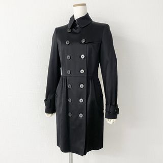 バーバリー(BURBERRY)の43k29 BURBERRY LONDON バーバリー ロンドン ストレッチトレンチコート 38 ブラック 羽織 アウター(トレンチコート)