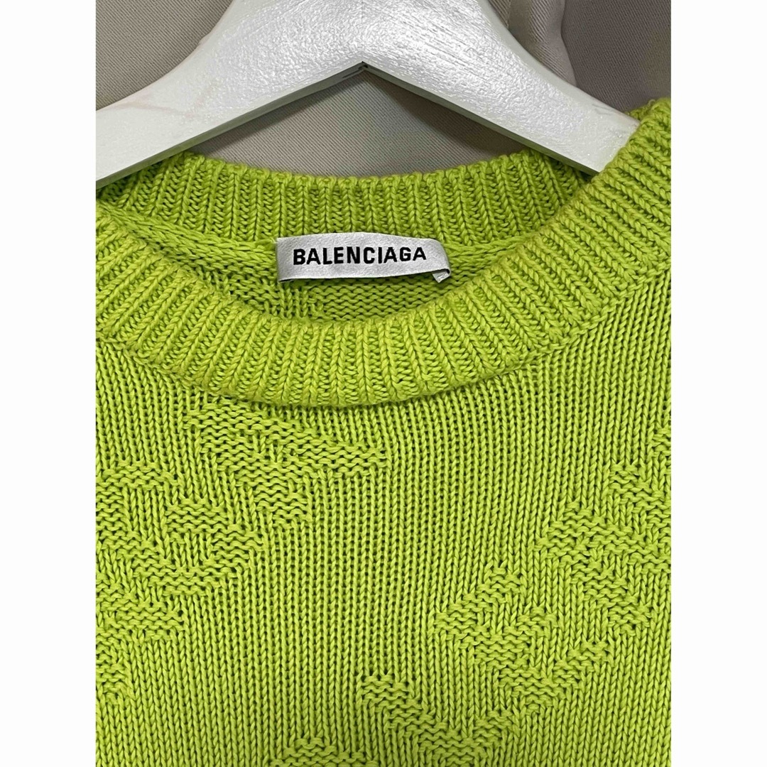 Balenciaga(バレンシアガ)のBalenciaga バレンシア　ネオン　ロゴ　セーター メンズのトップス(ニット/セーター)の商品写真