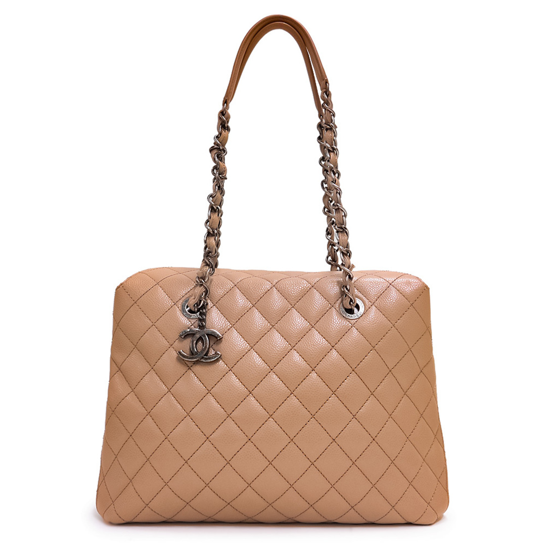 CHANEL - シャネル CCマークチャーム マトラッセ ショルダー チェーン CHANEL - シャネル CCマークチャーム マトラッセ ショルダー チェーン