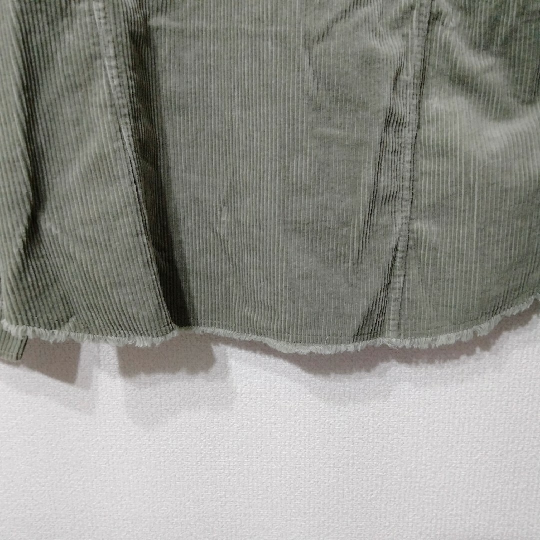 ZARA(ザラ)の【ZARA】コーデュロイシャツ　ジャケット　カーキ レディースのトップス(シャツ/ブラウス(長袖/七分))の商品写真