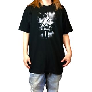 新品 オアシス ノエルギャラガー ライブ ギター UK ロック ビッグ Tシャツ(Tシャツ/カットソー(半袖/袖なし))