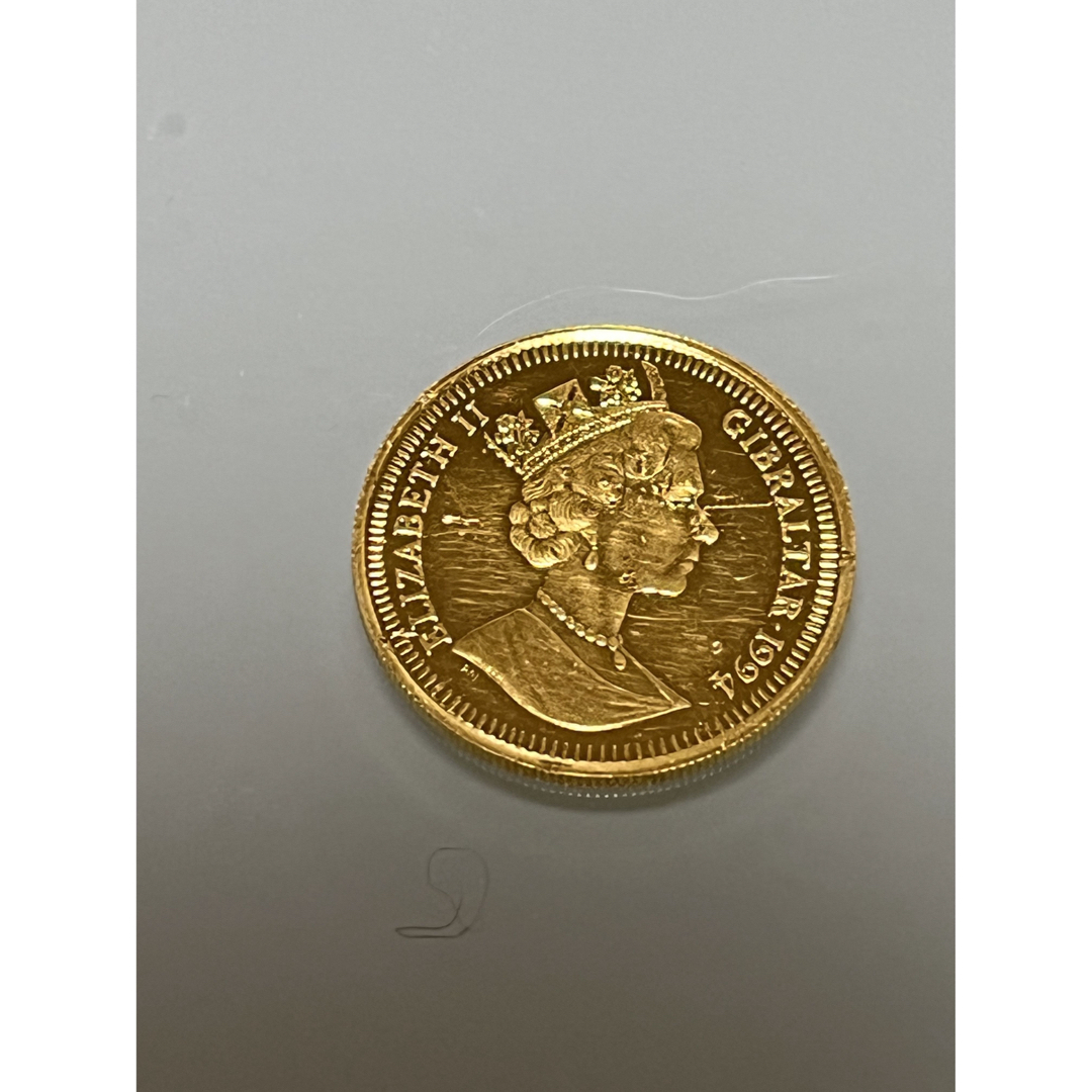 PETER RABBIT（TM）(ピーターラビット)のピーターラビット金貨　1/5crown ジブラルタル エンタメ/ホビーの美術品/アンティーク(貨幣)の商品写真