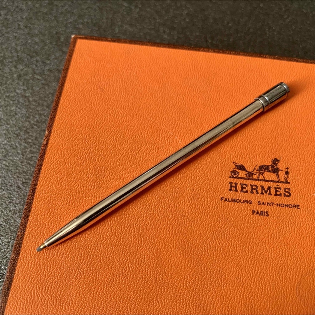 大人の上質 HERMES エルメス ボールペン シルバー 手帳用