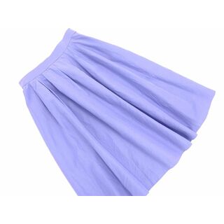 ビアッジョブルー(VIAGGIO BLU)のViaggio Blu ビアッジョブルー タック Aライン 台形 スカート size2/青 ■■ レディース(ロングスカート)