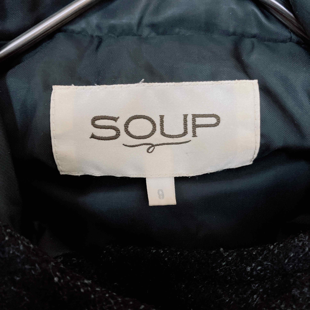 SOUP(スープ)のSOUP  Pコート 9号 ブラック レディースのジャケット/アウター(ピーコート)の商品写真