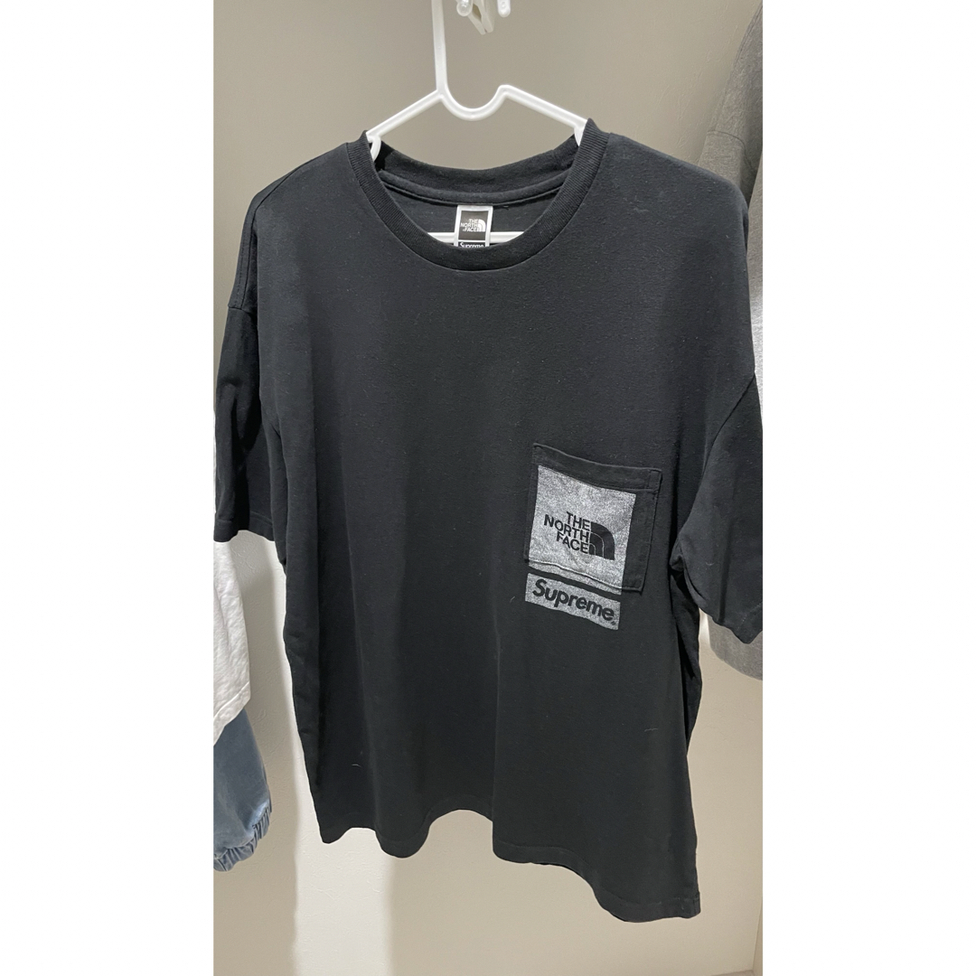 Supreme North Face Printed Pocket Tee 黒S