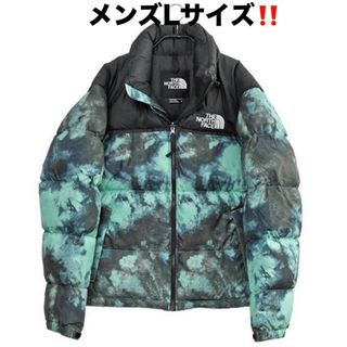 ザノースフェイス(THE NORTH FACE)の新品　ノースフェイス　ヌプシジャケット　ダウン　総柄　メンズ　 Lサイズ(ダウンジャケット)