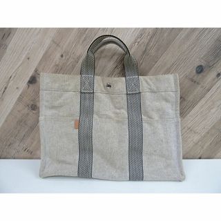 エルメス(HERMES)のK博ニ022/ エルメス ニュー フールトゥ MM キャンバス ハンドバッグ(ハンドバッグ)