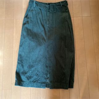 ザラ(ZARA)のZARA ベルト付きスカート　S(ひざ丈スカート)