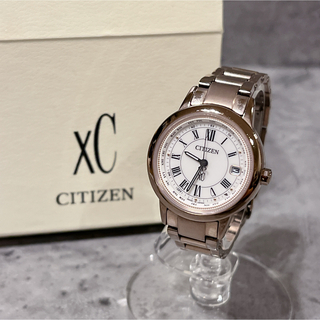シチズン(CITIZEN)の美品 Citizen XC ハッピーフライト さくらピンク 北川景子 腕時計(腕時計)