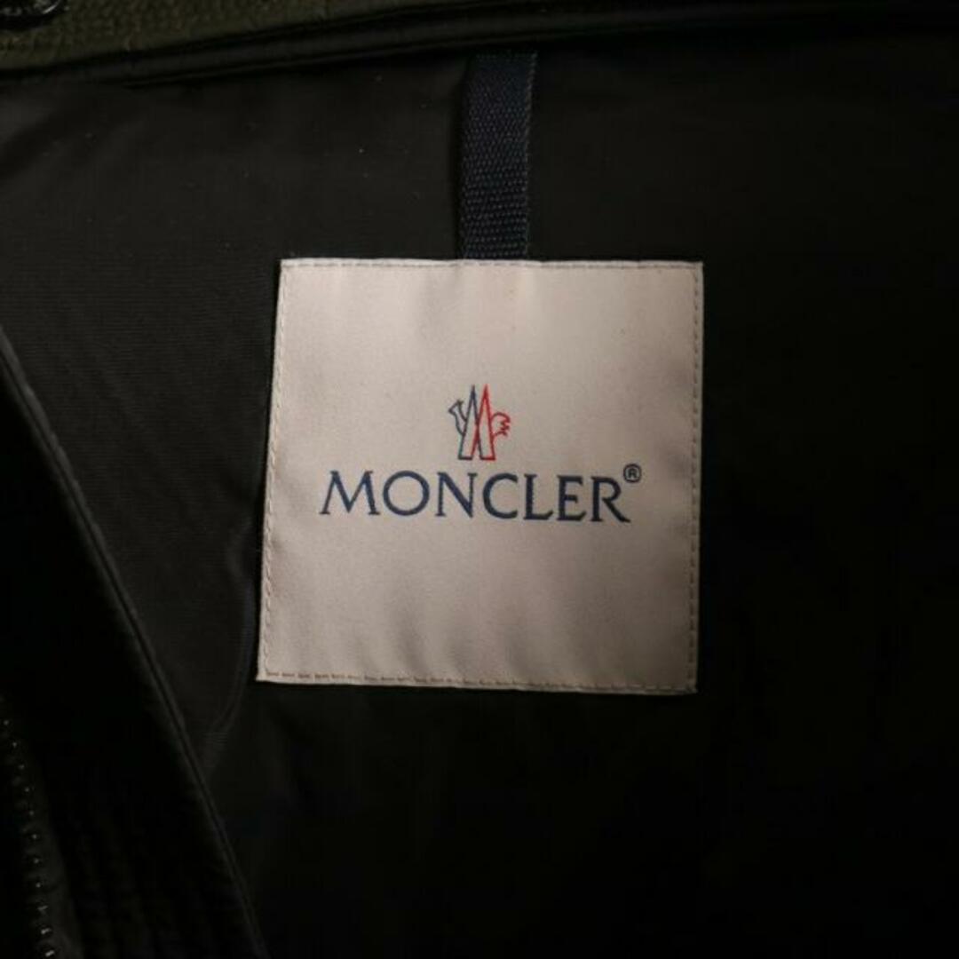 MONCLER(モンクレール)の レザージャケット レザー ブラック ライトブラウン カーキグリーン メンズのジャケット/アウター(レザージャケット)の商品写真