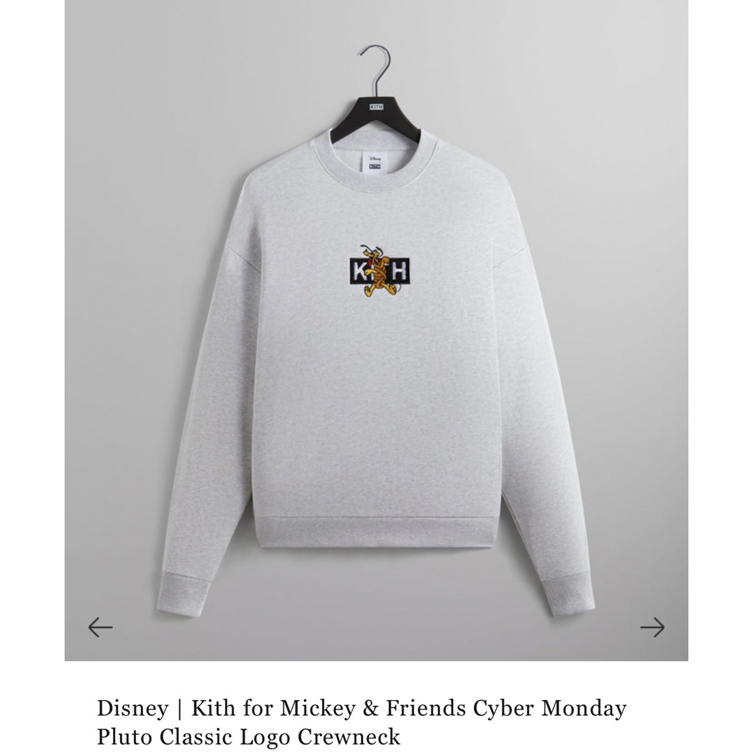 L・新品・未開封・送料込・即日発送！Disney Kith Crewneck-