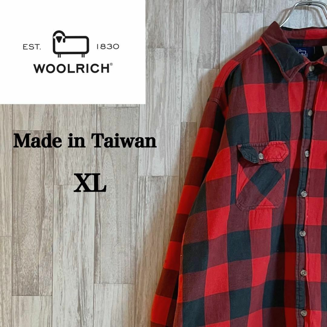 WOOLRICH(ウールリッチ)のウールリッチバッファローチェックシャツ　台湾製　ビックシルエット　裏キルティング メンズのトップス(シャツ)の商品写真