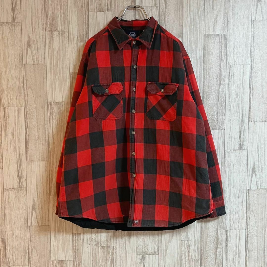 WOOLRICH(ウールリッチ)のウールリッチバッファローチェックシャツ　台湾製　ビックシルエット　裏キルティング メンズのトップス(シャツ)の商品写真