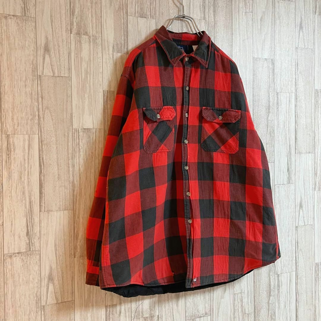 WOOLRICH(ウールリッチ)のウールリッチバッファローチェックシャツ　台湾製　ビックシルエット　裏キルティング メンズのトップス(シャツ)の商品写真