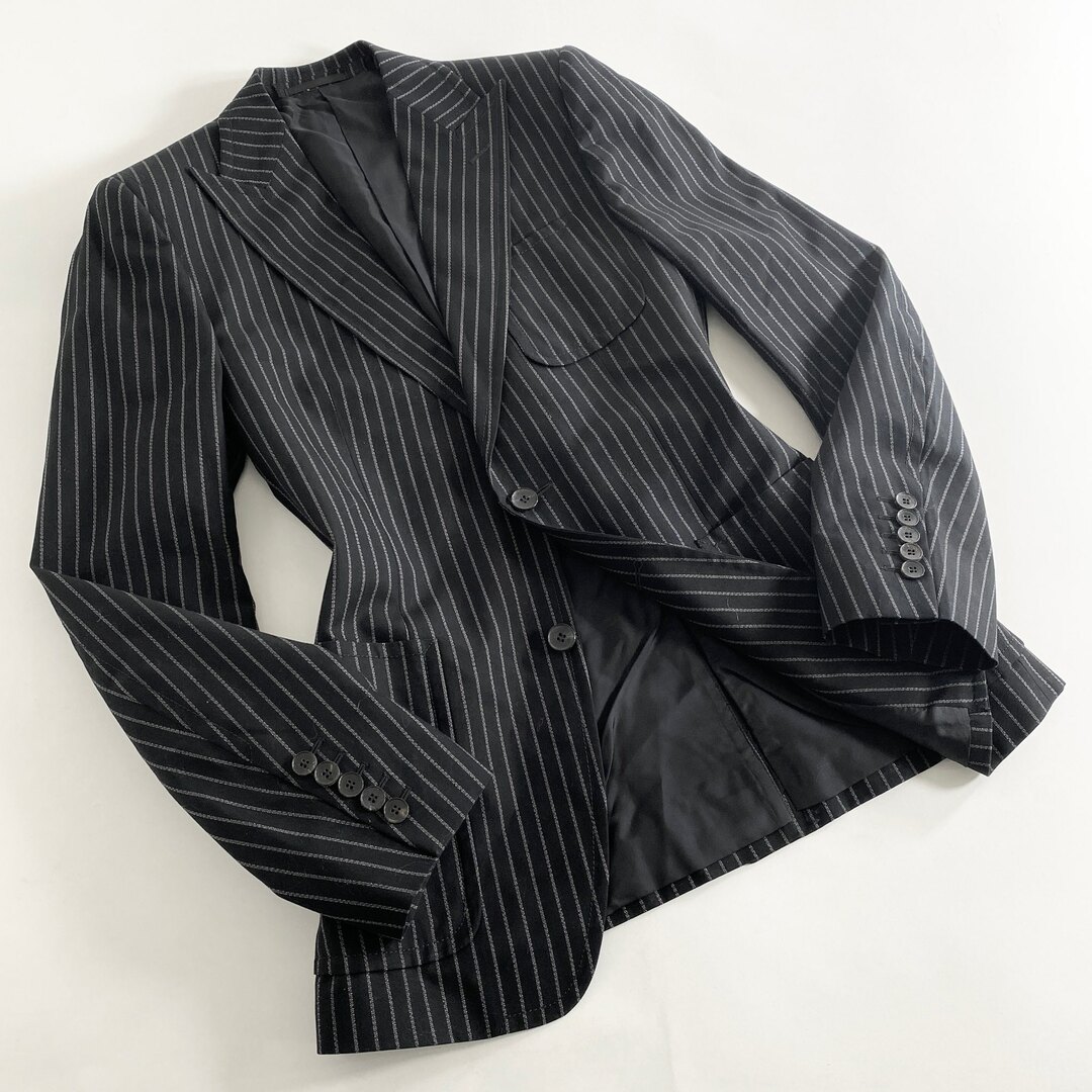 Gucci - 5k29《美品》GUCCI グッチ 2Bストライプテーラードジャケット