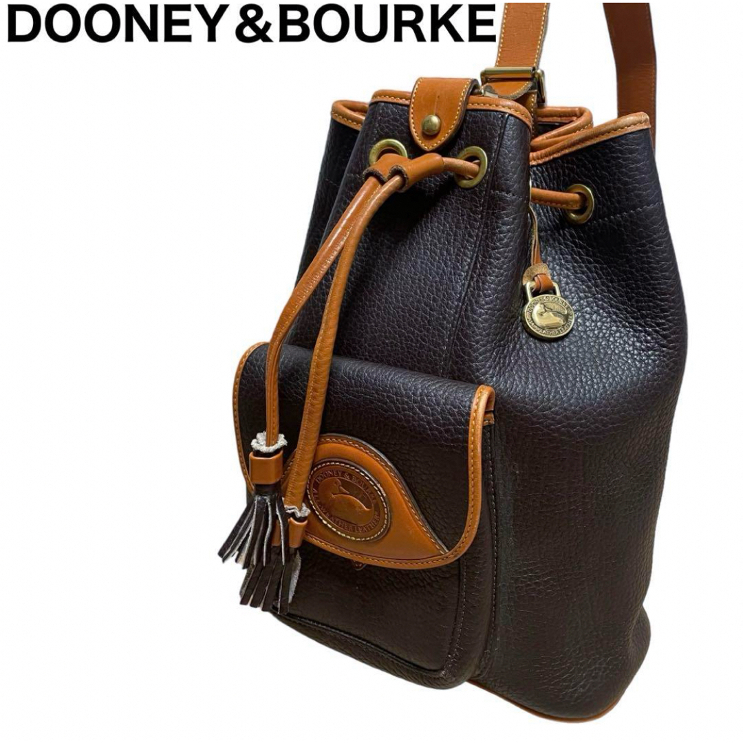 バッグ良品 DOONEY&BOURKE ワンショルダーバッグ 巾着 チャーム ダック