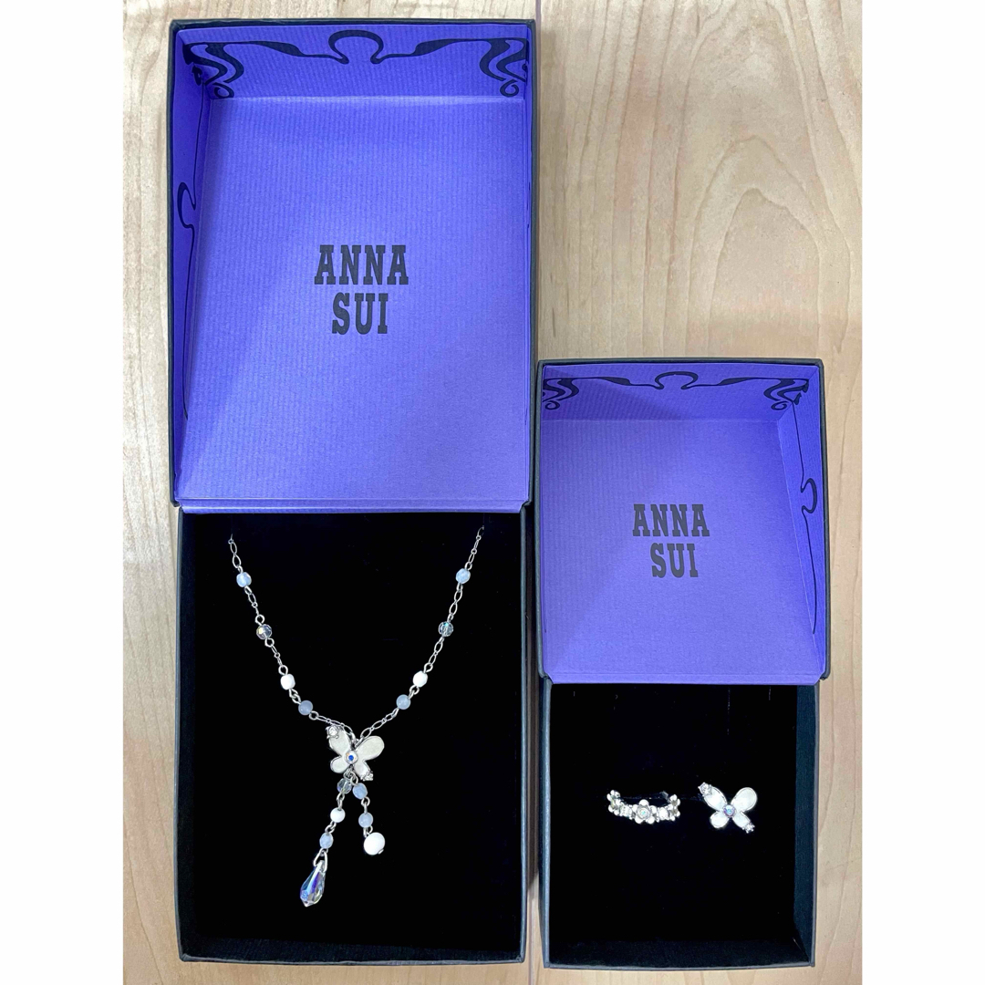 ANNA SUI(アナスイ)の●●●最終価格●●●【ANNA SUI】蝶ネックレス＆蝶リング レディースのアクセサリー(ネックレス)の商品写真