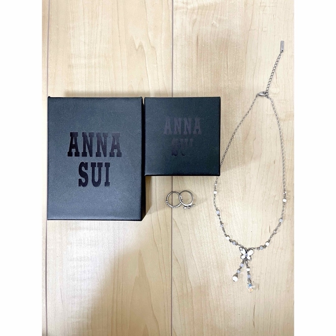 ANNA SUI(アナスイ)の●●●最終価格●●●【ANNA SUI】蝶ネックレス＆蝶リング レディースのアクセサリー(ネックレス)の商品写真