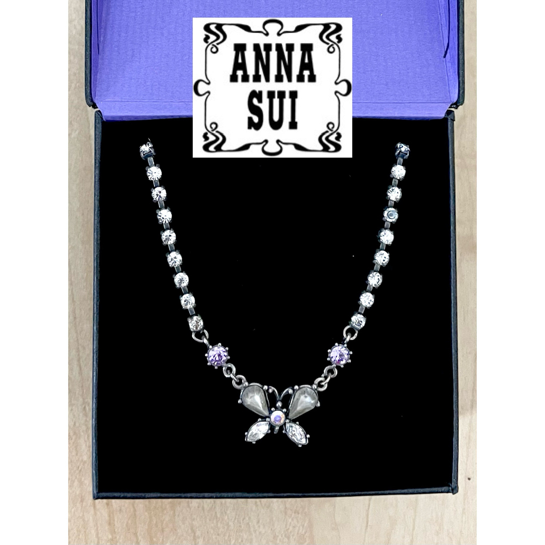 即納/送料無料 【ANNA SUI】蝶ネックレス【アナスイ