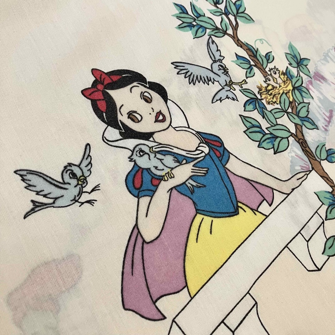 白雪姫 - 🌜ビンテージ シーツ🌛ディズニー 白雪姫 七人の小人の 白雪姫 - 🌜ビンテージ シーツ🌛ディズニー 白雪姫 七人の小人の