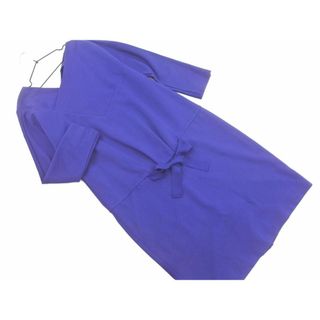 キャシャレル(cacharel)のCACHAREL キャシャレル アシンメトリー ワンピース size40/紺 ◇■ レディース(ロングワンピース/マキシワンピース)