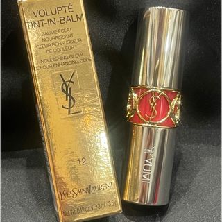 イヴサンローランボーテ(Yves Saint Laurent Beaute)のYSL イヴ・サンローラン ヴォリュプテ　ティントインバームNo.12 口紅(口紅)