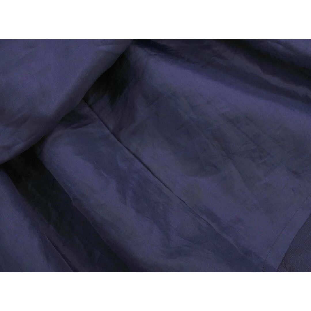 NARACAMICIE(ナラカミーチェ)のナラカミーチェ タック Aライン 台形 スカート size0/濃紺 ■■ レディース レディースのスカート(ひざ丈スカート)の商品写真