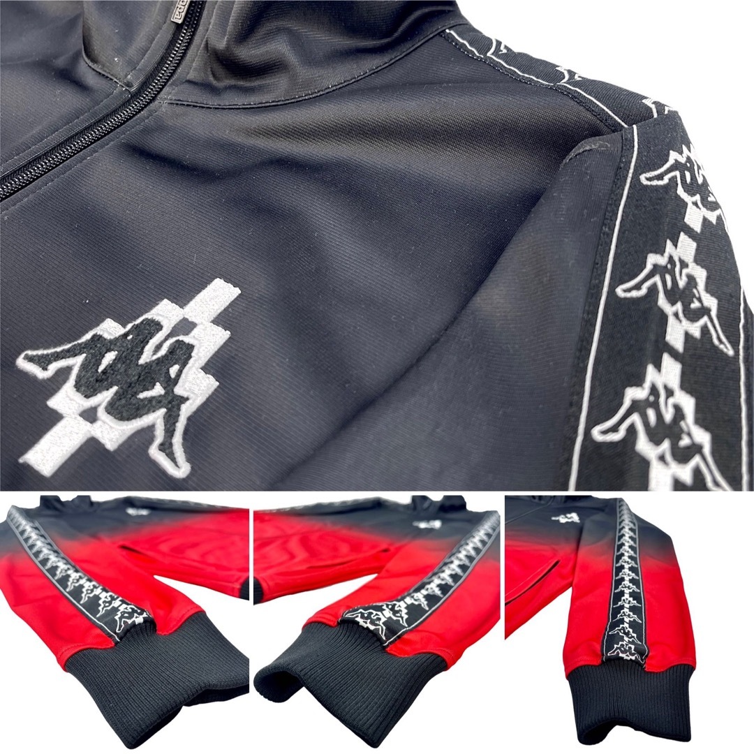 MARCELO BURLON - 中古 kappa カッパ コラボ ロゴ 黒赤 MARCELO BURLON - 中古 kappa カッパ コラボ ロゴ 黒赤