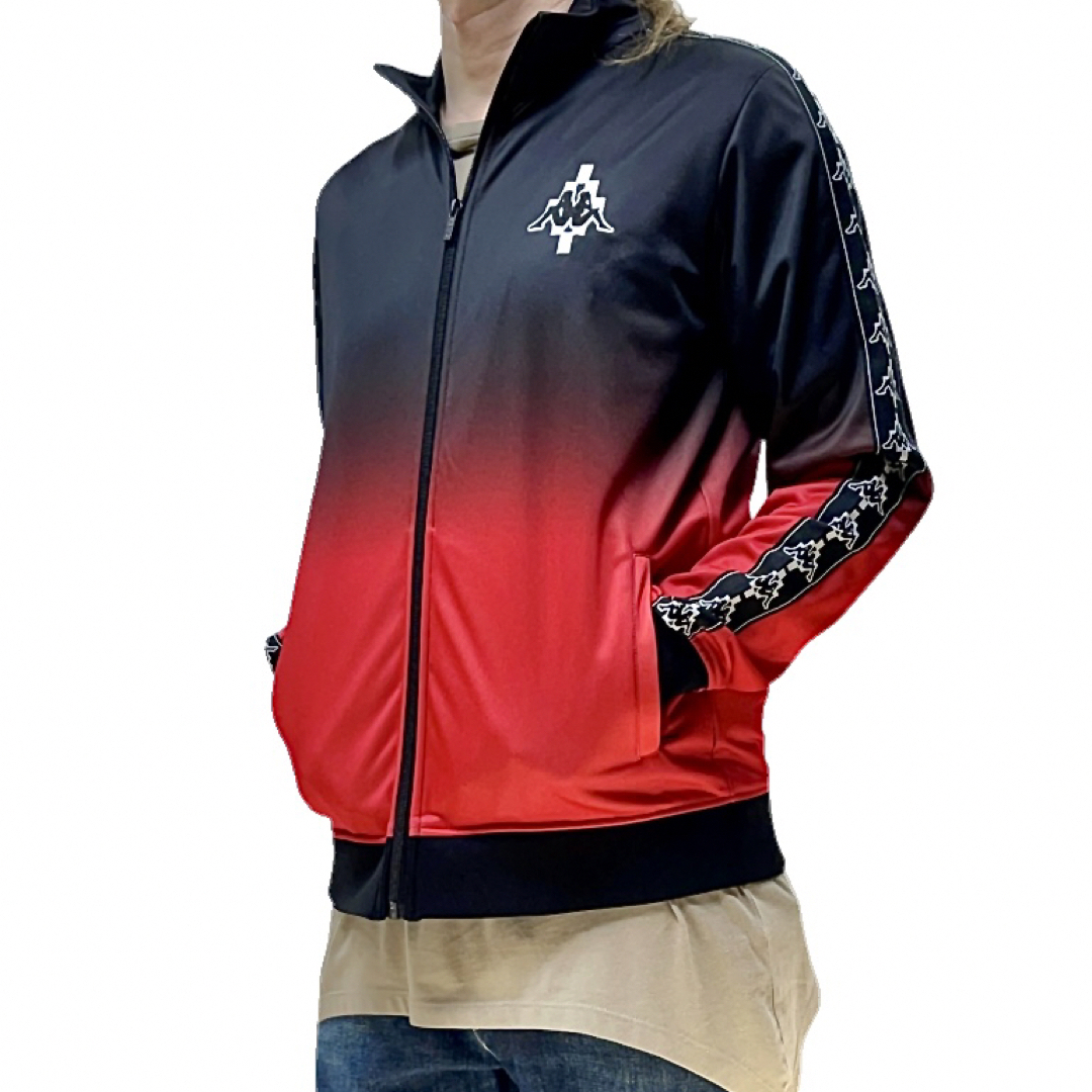 MARCELO BURLON - 中古 kappa カッパ コラボ ロゴ 黒赤 MARCELO BURLON - 中古 kappa カッパ コラボ ロゴ 黒赤