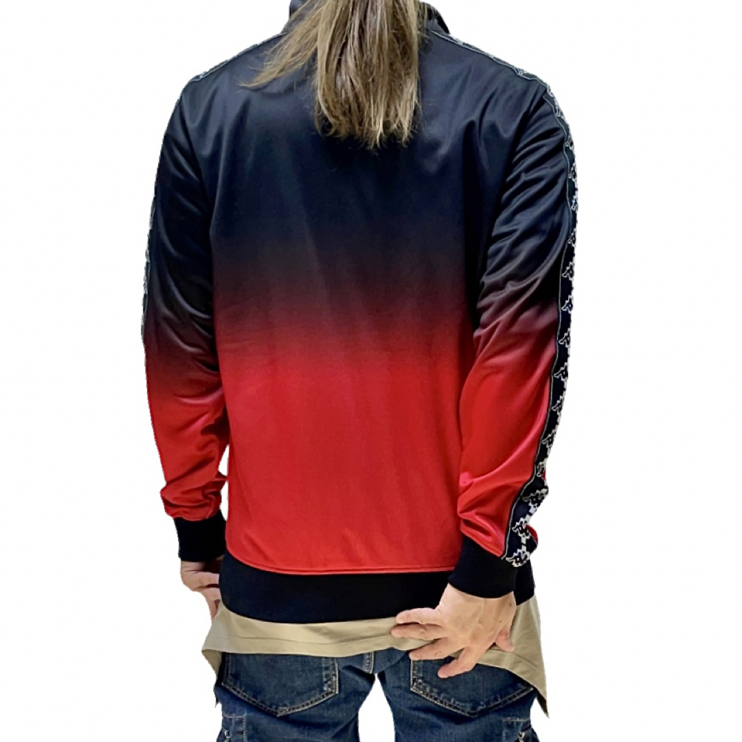 MARCELO BURLON - 中古 kappa カッパ コラボ ロゴ 黒赤 MARCELO BURLON - 中古 kappa カッパ コラボ ロゴ 黒赤