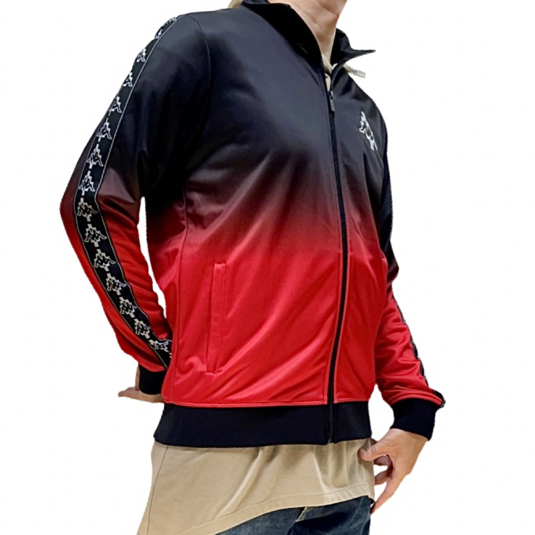 MARCELO BURLON - 中古 kappa カッパ コラボ ロゴ 黒赤 MARCELO BURLON - 中古 kappa カッパ コラボ ロゴ 黒赤