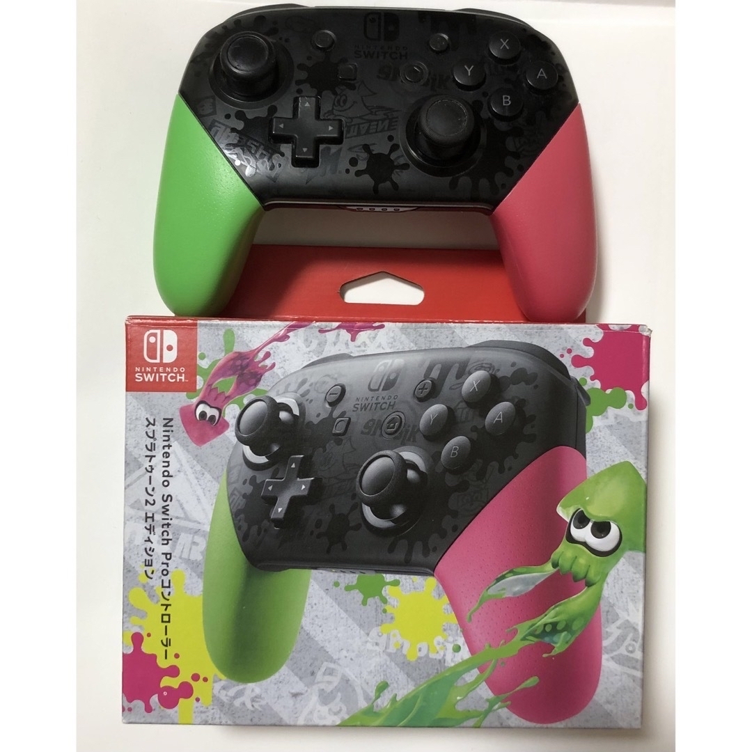 ジャンク品 NintendoSwitch Proコントローラー スプラトゥーン2