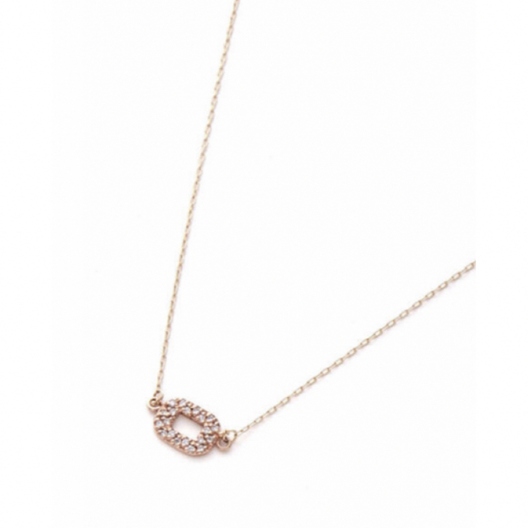 KAORU(カオル)の美品　カオル　KAORU ダイヤモンド　スクエア　ネックレス　k10  レディースのアクセサリー(ネックレス)の商品写真