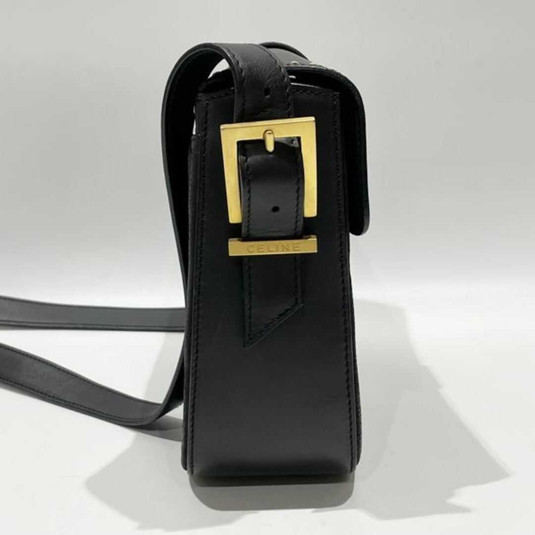 celine - CELINE ロゴ ベルト金具 デカステッチ 斜め掛け ヴィンテージ