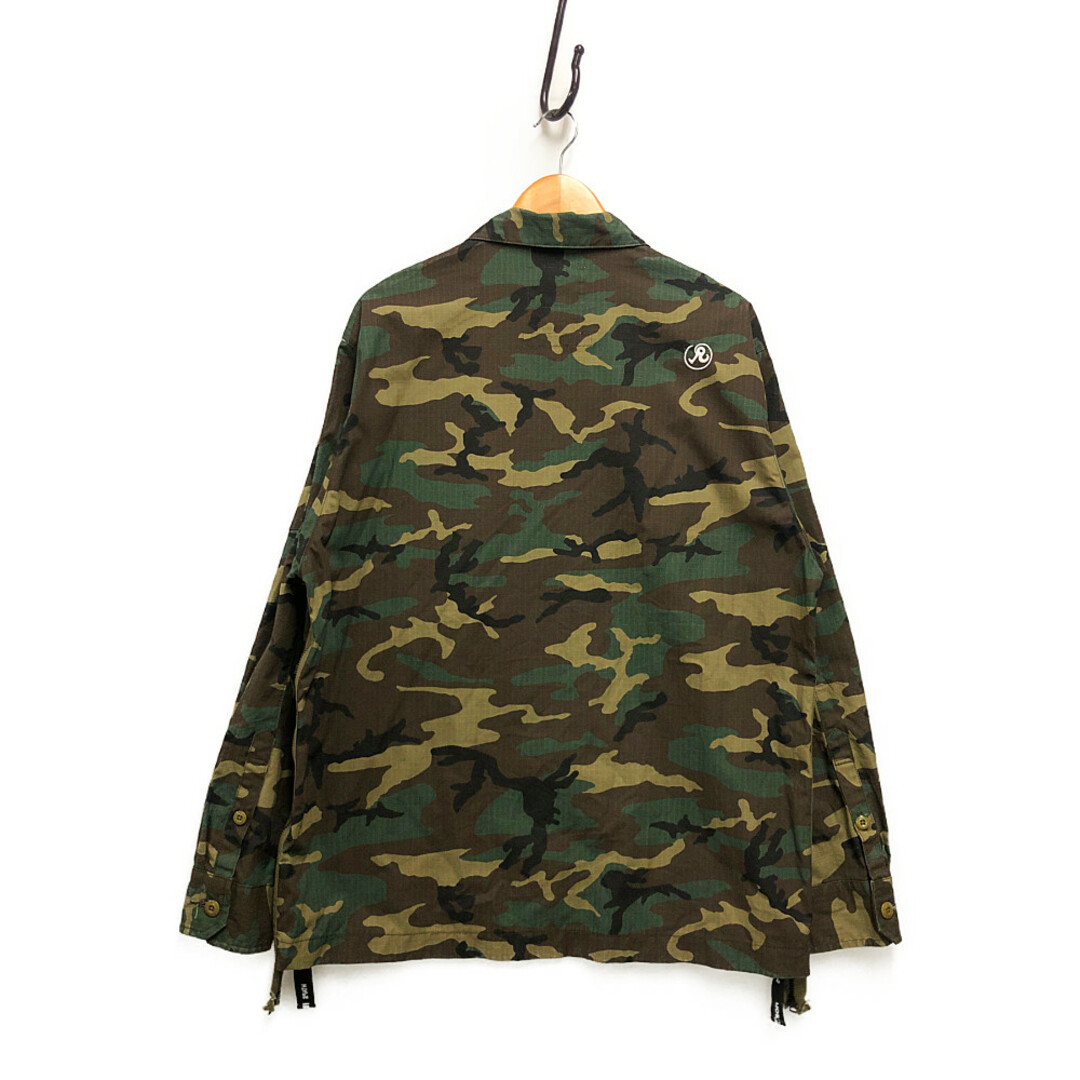 W)taps(ダブルタップス)のWTAPS ダブルタップス×RICHARDSON リチャードソン 20AW BUDS LS / COTTON. RIPSTOP. CAMO. シャツジャケット 迷彩 サイズ4 正規品 / 32736 メンズのジャケット/アウター(その他)の商品写真