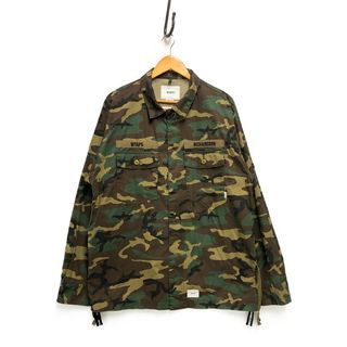 ダブルタップス(W)taps)のWTAPS ダブルタップス×RICHARDSON リチャードソン 20AW BUDS LS / COTTON. RIPSTOP. CAMO. シャツジャケット 迷彩 サイズ4 正規品 / 32736(その他)