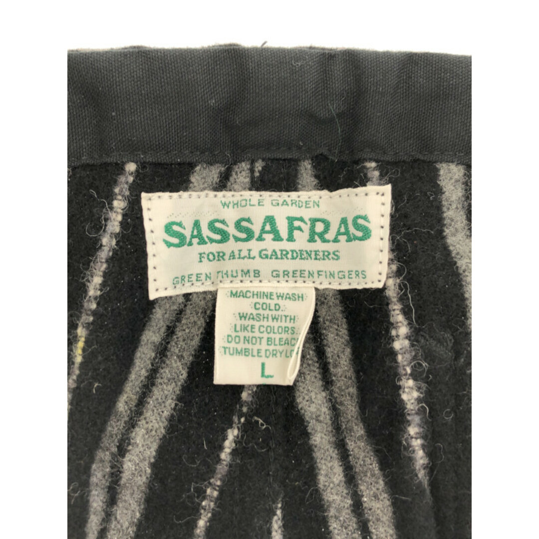 SASSAFRAS(ササフラス)のSASSAFRAS ササフラス ウールストライプ ブランケットショーツ グレー L メンズのパンツ(ショートパンツ)の商品写真