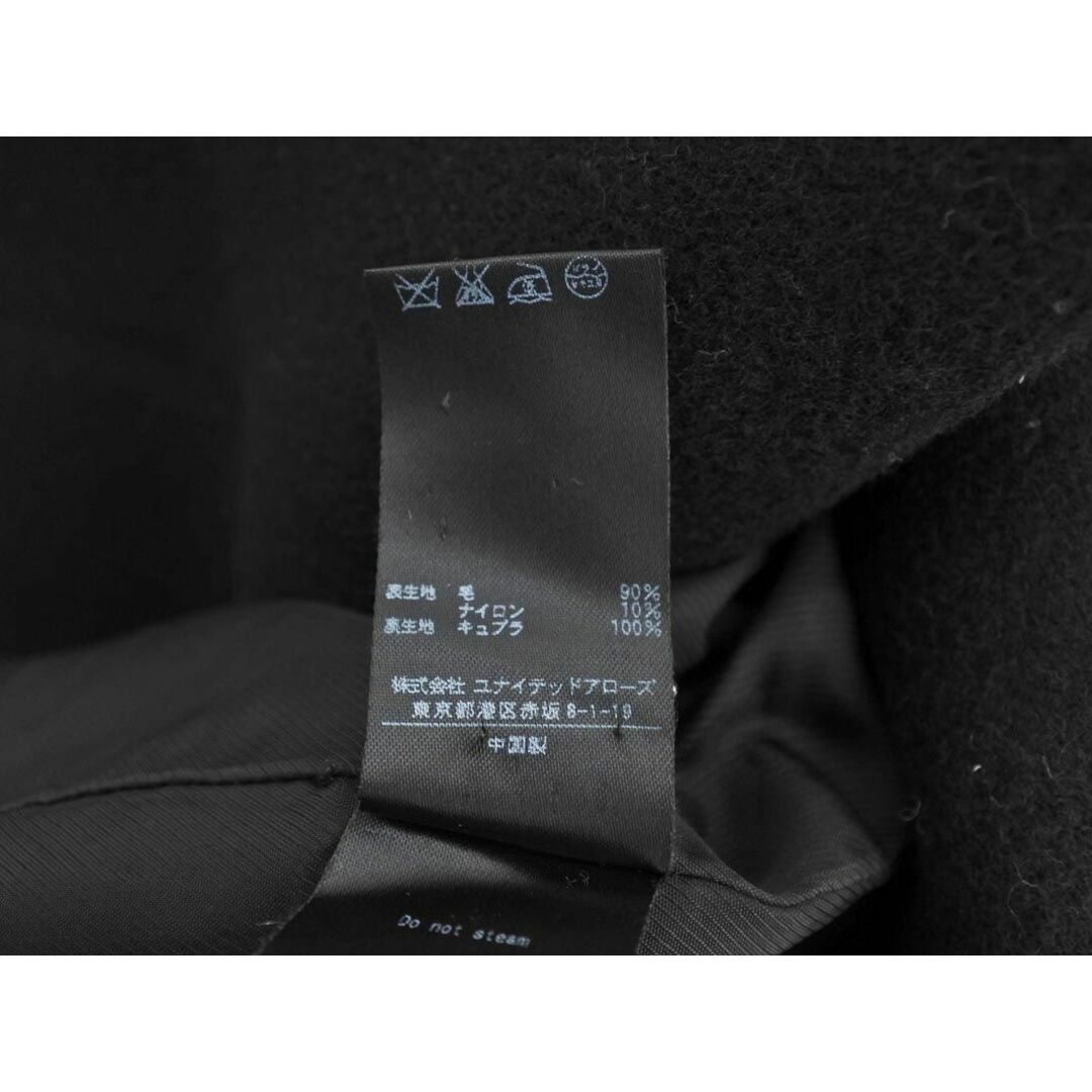 UNITED ARROWS(ユナイテッドアローズ)のビューティ＆ユース ユナイテッドアローズ ウール混 ロング コート sizeM/黒 ◆■ レディース レディースのジャケット/アウター(ロングコート)の商品写真