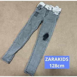 ザラキッズ(ZARA KIDS)のZARAKIDS デニム 128cm ダメージジーンズ(パンツ/スパッツ)