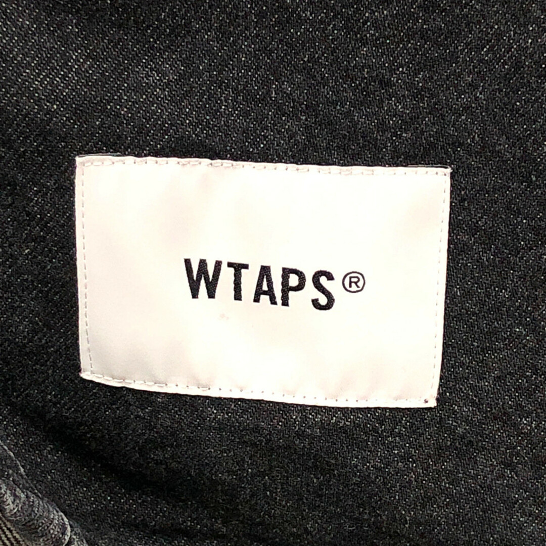 W)taps(ダブルタップス)のWTAPS ダブルタップス 22AW WCPO 01/LS/COTTON.DENIM デニム シャツ 長袖 黒 サイズ 4 正規品 / 32771 メンズのトップス(シャツ)の商品写真