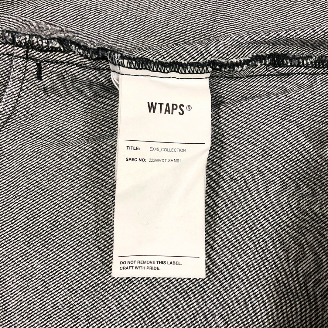 W)taps(ダブルタップス)のWTAPS ダブルタップス 22AW WCPO 01/LS/COTTON.DENIM デニム シャツ 長袖 黒 サイズ 4 正規品 / 32771 メンズのトップス(シャツ)の商品写真