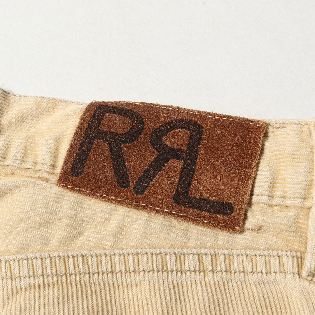 RRL(ダブルアールエル)のRRL ダブルアールエル ラルフローレン パンツ サイズ:30×30 ヴィンテージ加工 ブーツカット コーデュロイ パンツ USA製 ベージュ ボトムス ズボン USA製【メンズ】【中古】 メンズのパンツ(その他)の商品写真